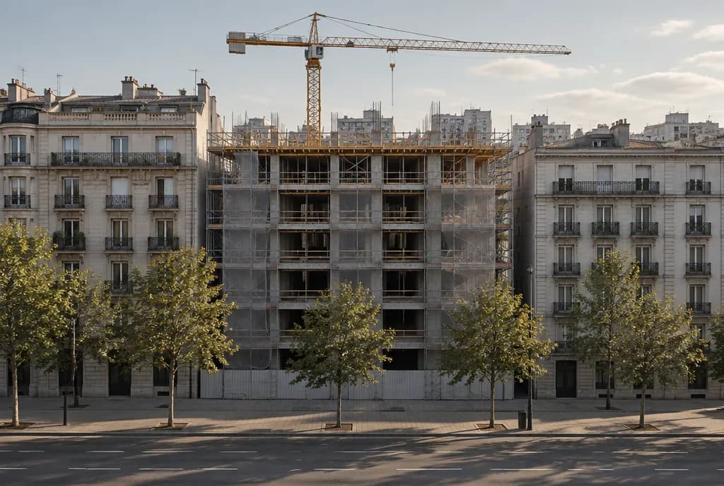 New residential building under construction
